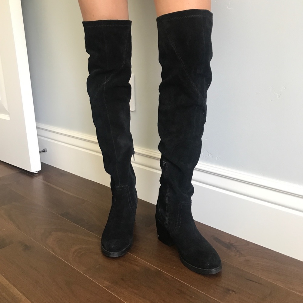 Suede Thigh High Boots